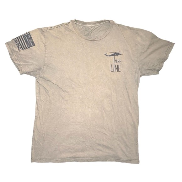 Nine Line Apparel T Shirt Men’s Large Military Green Molon Labe Graphic Tee USA - Picture 1 of 6